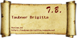 Taubner Brigitta névjegykártya